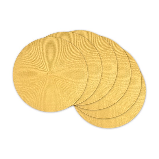 Design Imports Round Woven 6-pc. Placemat