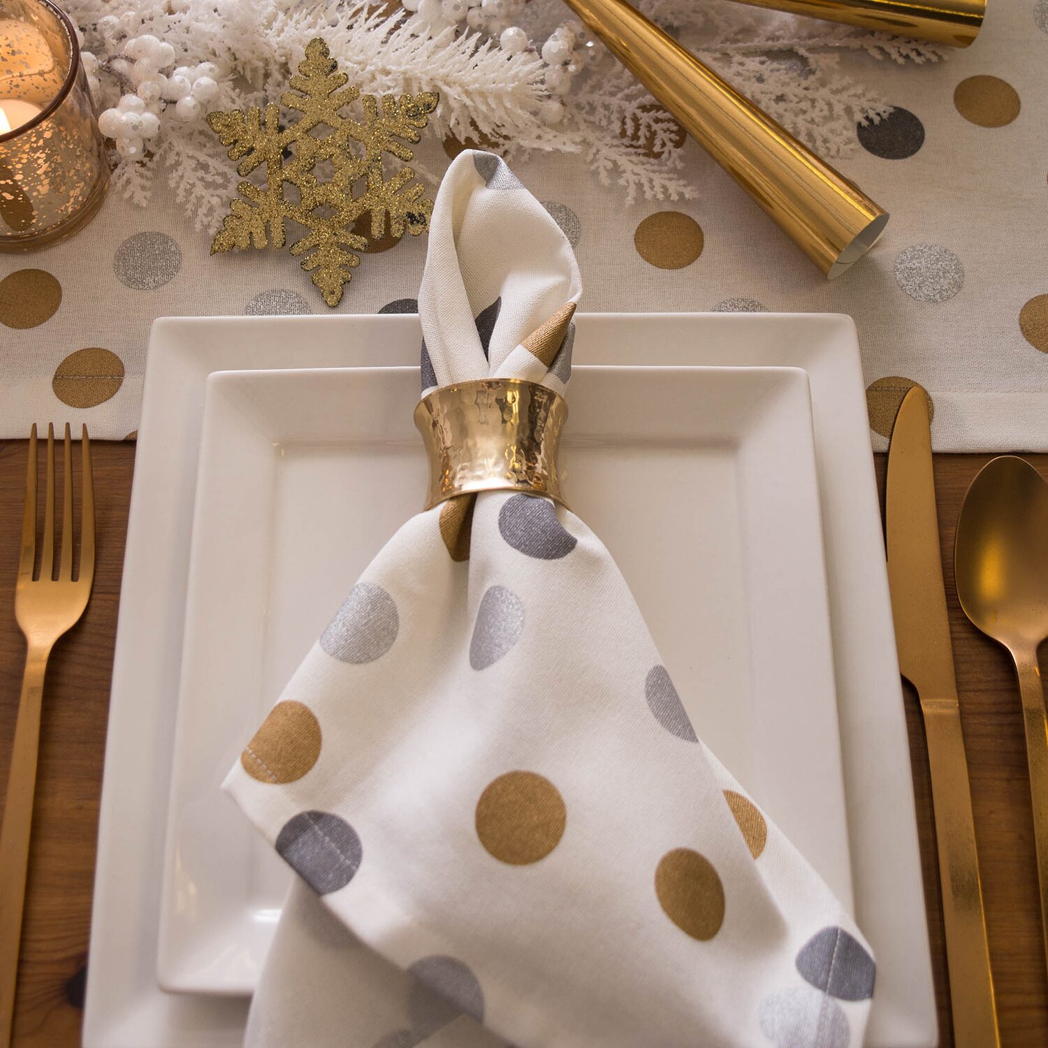Design Imports Hammered 12-pc. Napkin Rings