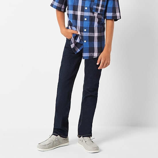Thereabouts Little & Big Kid Boys Adjustable Waist Stretch Fabric Skinny Fit Denim Jean
