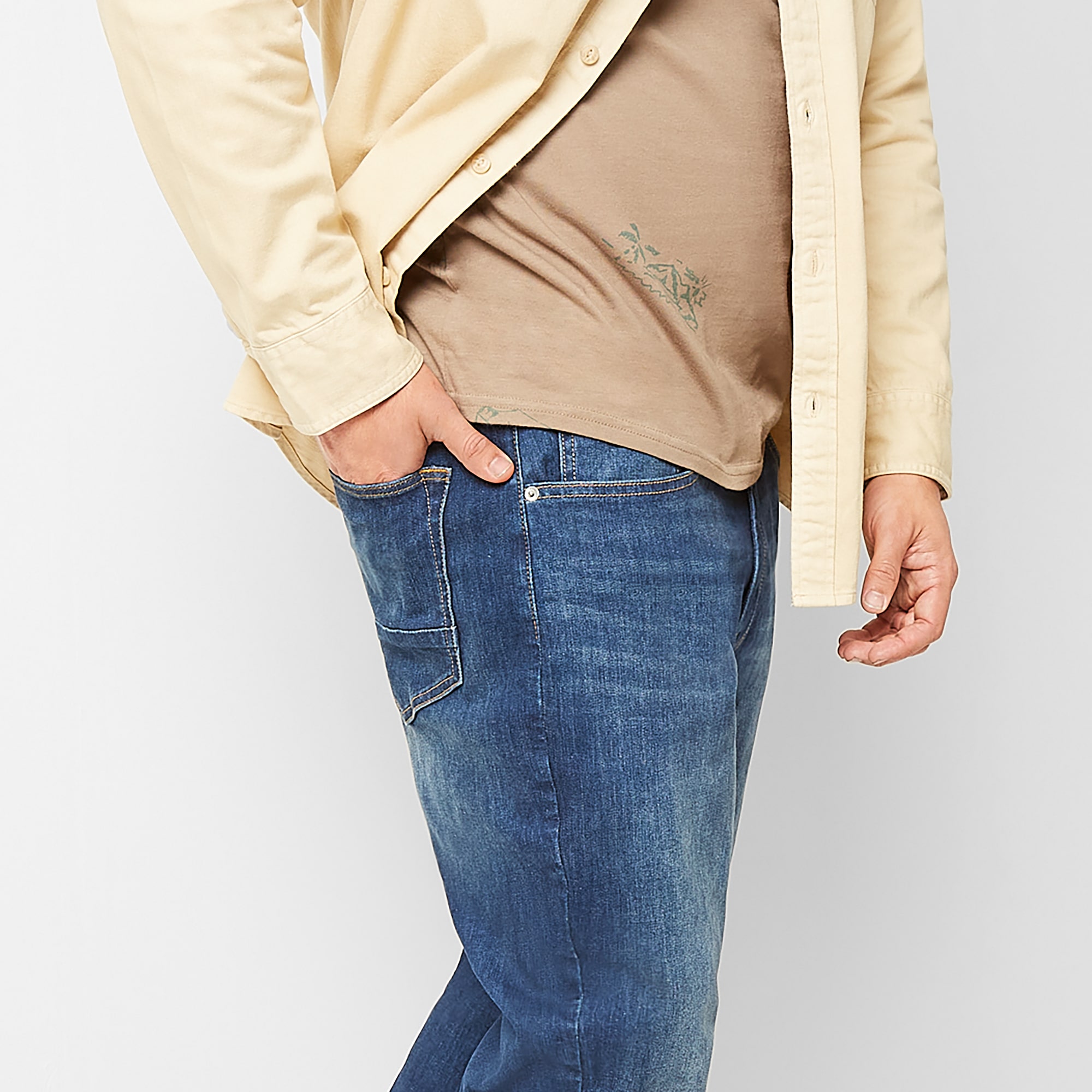 Arizona Advance Flex 360 Big and Tall Mens Tapered Leg Relaxed Fit Jean