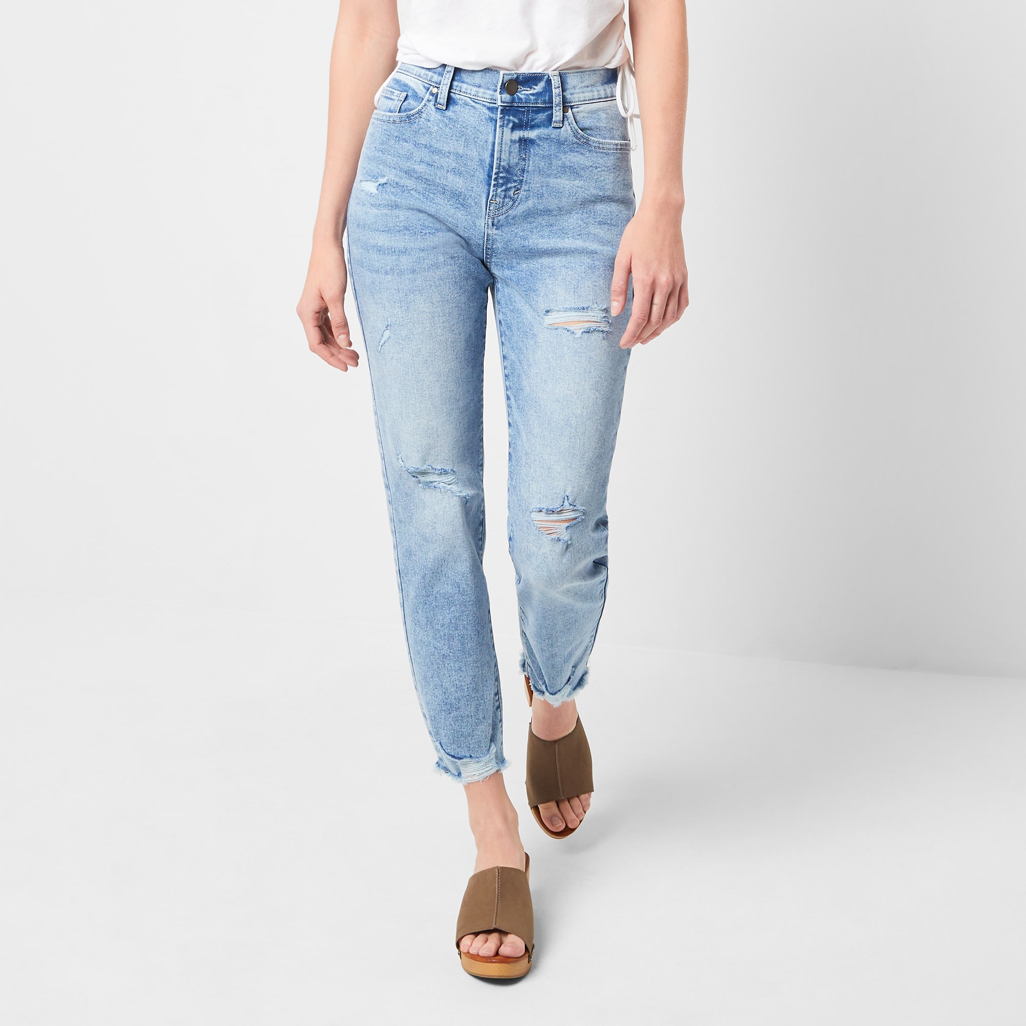 a.n.a Womens High Rise Straight Leg Jean