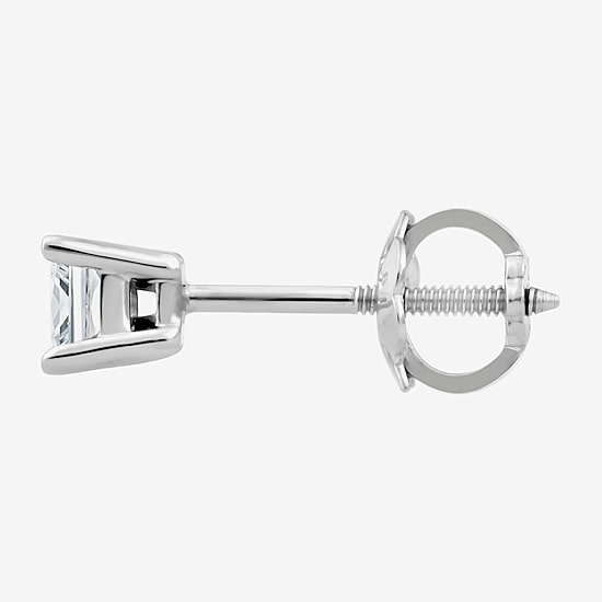 Premier Collection 1/4 CT. T.W. Natural Princess-Cut Diamond Stud Earrings