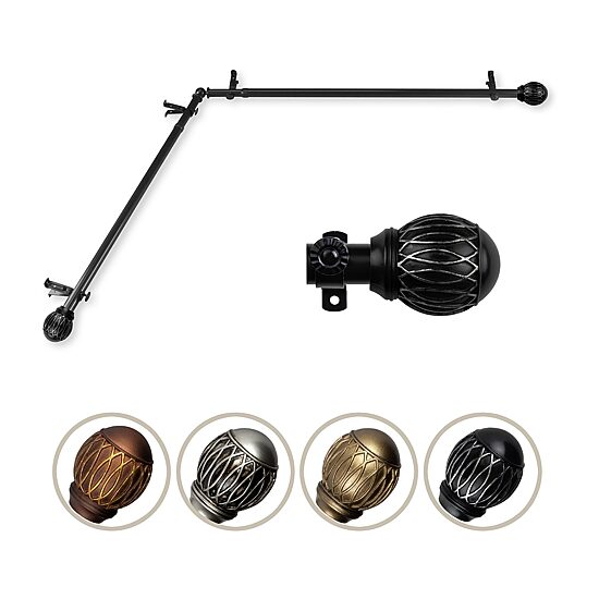 Rod Desyne Tyoma Corner 3/4 IN Adjustable Curtain Rod