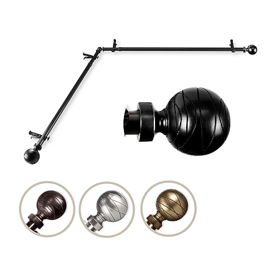 Rod Desyne Arman Corner 3/4 IN Adjustable Curtain Rod