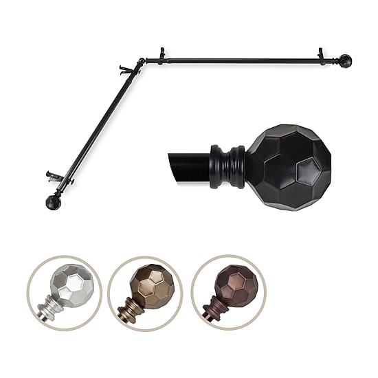 Rod Desyne Christiano Corner 3/4 IN Adjustable Curtain Rod