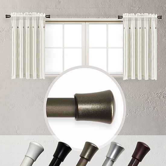 Rod Desyne (Set Of 2) Basic 5/8 IN Adjustable Side Curtain Rod