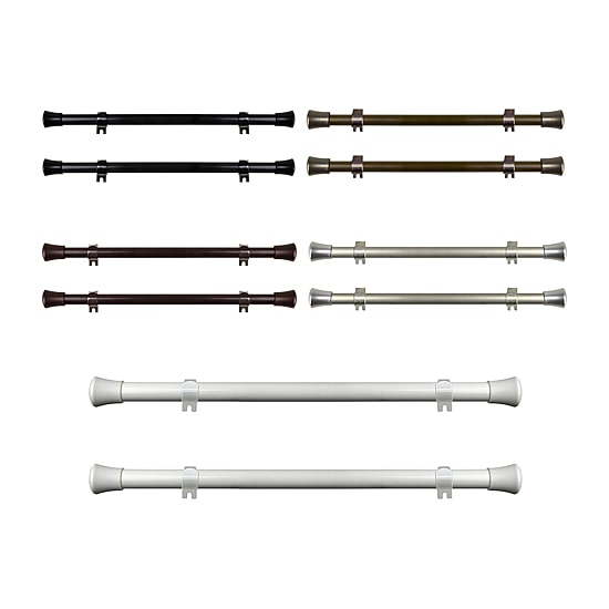 Rod Desyne (Set Of 2) Basic 5/8 IN Adjustable Side Curtain Rod