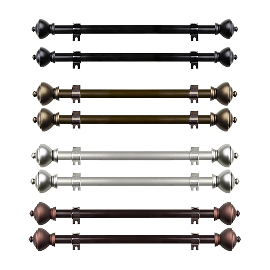 Rod Desyne (Set Of 2) Savannah 5/8 IN Adjustable Side Curtain Rod