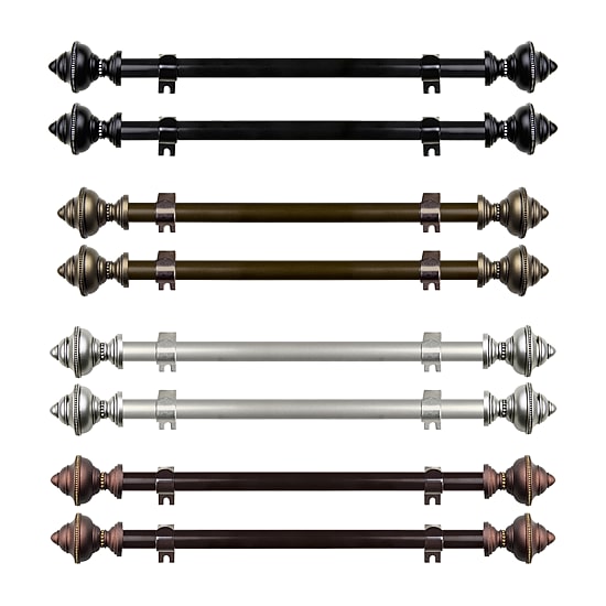 Rod Desyne (Set Of 2) Palace 5/8 IN Adjustable Side Curtain Rod