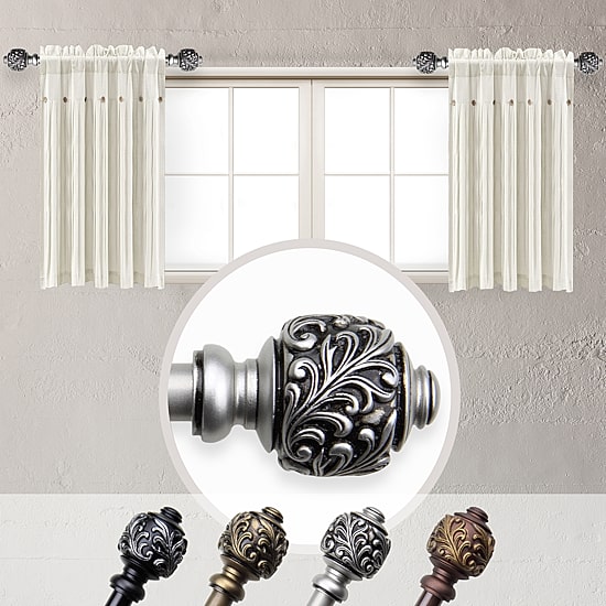 Rod Desyne (Set Of 2) Tilly 5/8 IN Adjustable Side Curtain Rod