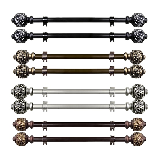 Rod Desyne (Set Of 2) Tilly 5/8 IN Adjustable Side Curtain Rod