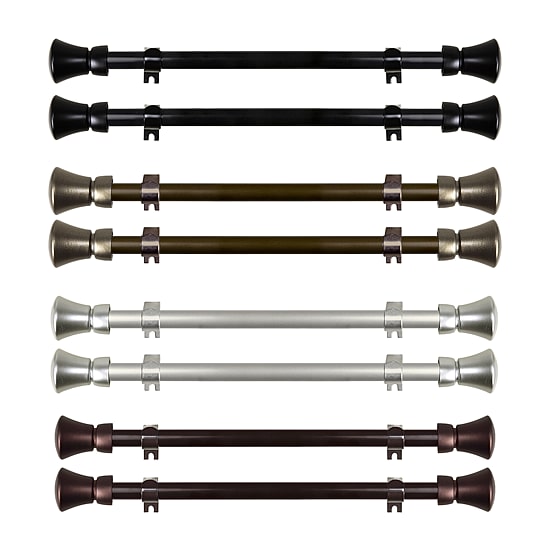 Rod Desyne (Set Of 2) Cora 5/8 IN Adjustable Side Curtain Rod