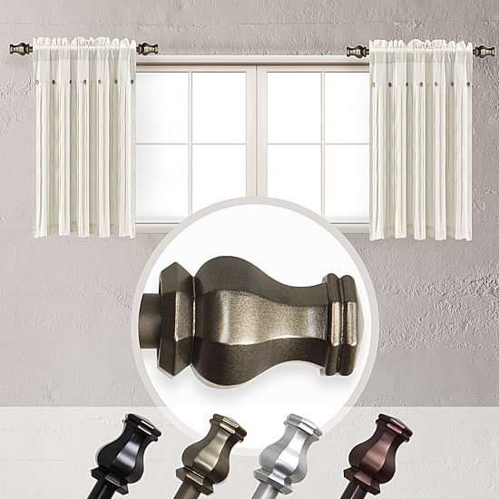 Rod Desyne (Set Of 2) Emelia 5/8 IN Adjustable Side Curtain Rod