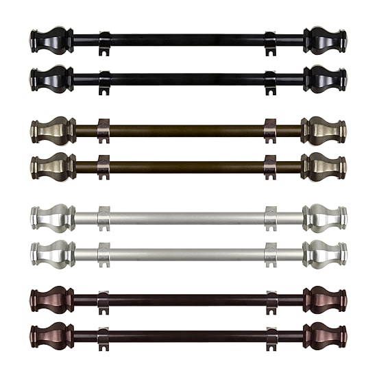 Rod Desyne (Set Of 2) Emelia 5/8 IN Adjustable Side Curtain Rod
