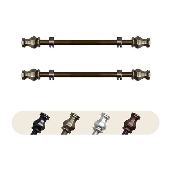 Rod Desyne (Set Of 2) Emelia 5/8 IN Adjustable Side Curtain Rod