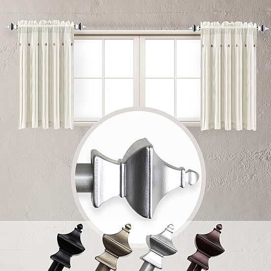 Rod Desyne (Set Of 2) Esta 5/8 IN Adjustable Side Curtain Rod