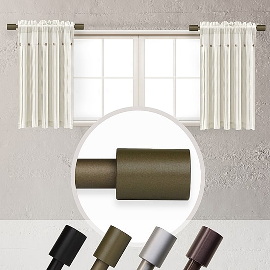 Rod Desyne (Set Of 2) Nora 5/8 IN Adjustable Side Curtain Rod