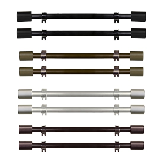 Rod Desyne (Set Of 2) Nora 5/8 IN Adjustable Side Curtain Rod