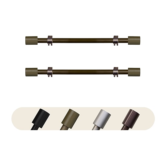 Rod Desyne (Set Of 2) Nora 5/8 IN Adjustable Side Curtain Rod