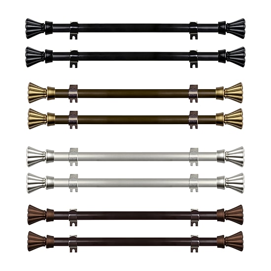 Rod Desyne (Set Of 2) Nisha 5/8 IN Adjustable Side Curtain Rod