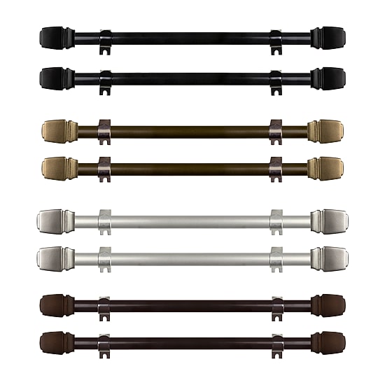 Rod Desyne (Set Of 2) Jasur 5/8 IN Adjustable Side Curtain Rod