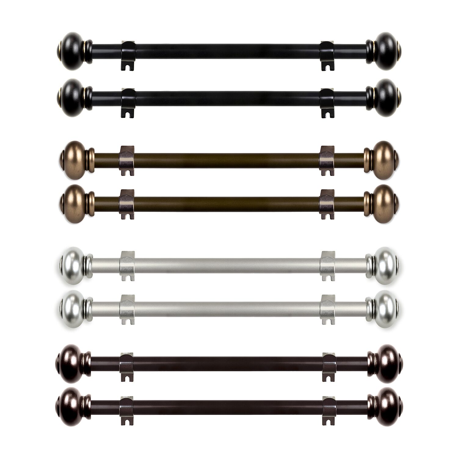 Rod Desyne (Set Of 2) Yolanda 5/8 Adjustable Side Curtain