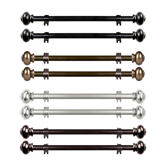 Rod Desyne (Set Of 2) Yolanda 5/8 IN Adjustable Side Curtain Rod