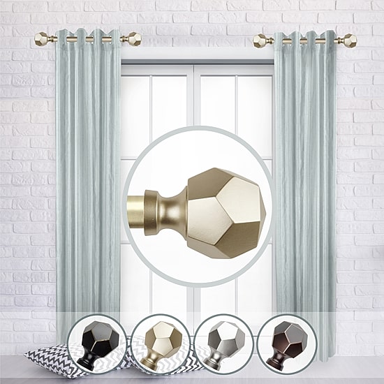 Rod Desyne (Set Of 2) Darden 1 IN Adjustable Side Curtain Rod