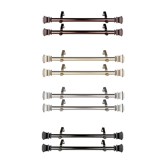 Rod Desyne (Set Of 2) Pineda 1 IN Adjustable Side Curtain Rod