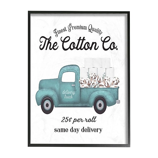 24''X30'' Toilet Paper Cotton Print