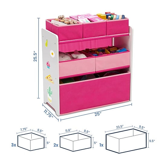 6-Cubby Toy Organizer