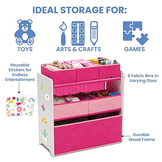 6-Cubby Toy Organizer