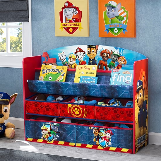 PAW Patrol Kids 5-Cubby Toy Organizer
