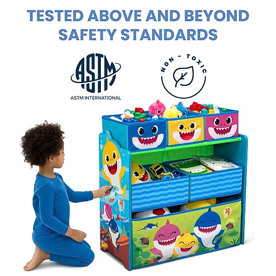 Baby Shark 6-Cubby Toy Organizer