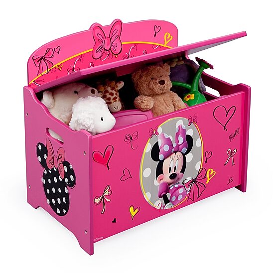 Disney Minnie Mouse Wooden Toy Box