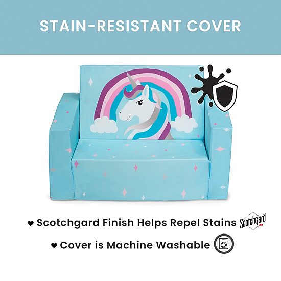 Convertible Kids Chair Blue