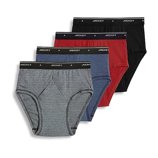 Jockey Classics Low-Rise Mens 4 Pack Briefs 9966