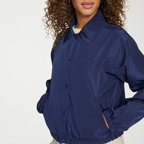 Champion Womens Water Resistant Midweight Cropped Windbreaker