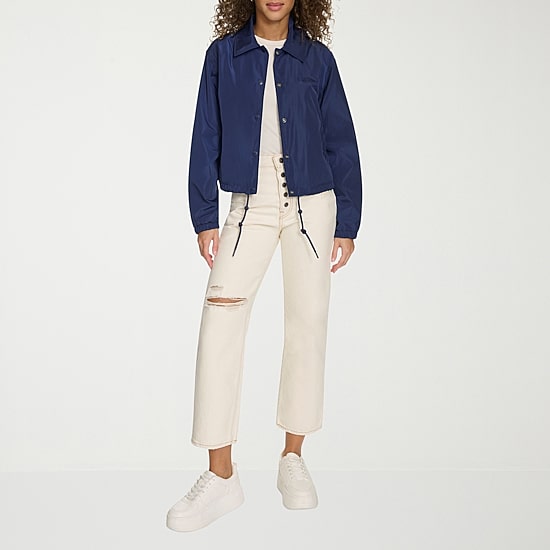 Champion Womens Water Resistant Midweight Cropped Windbreaker