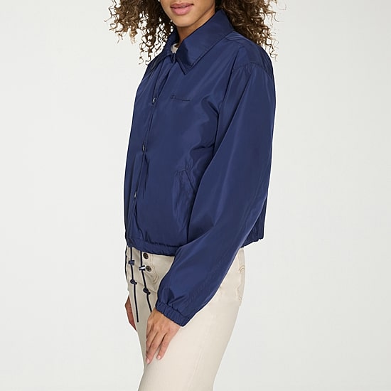 Champion Womens Water Resistant Midweight Cropped Windbreaker
