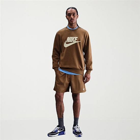 Nike Sweatshirt Mens Crew Neck Long Sleeve Big and Tall Sweatshirt