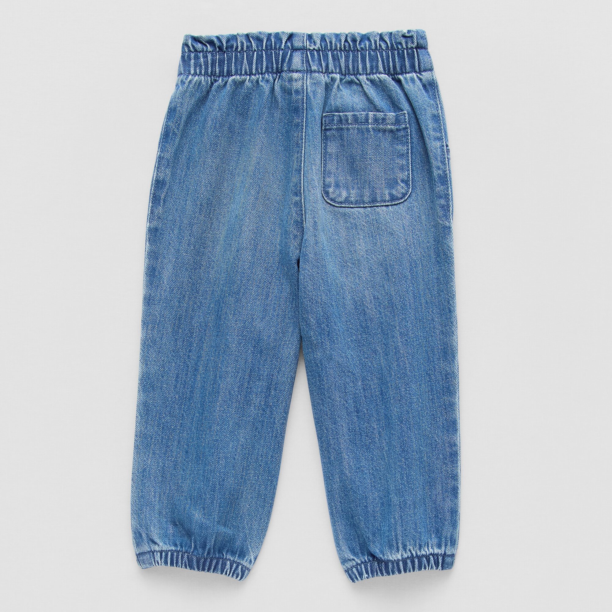 Okie Dokie Baby Girls Adjustable Waist Jogger Denim Jean