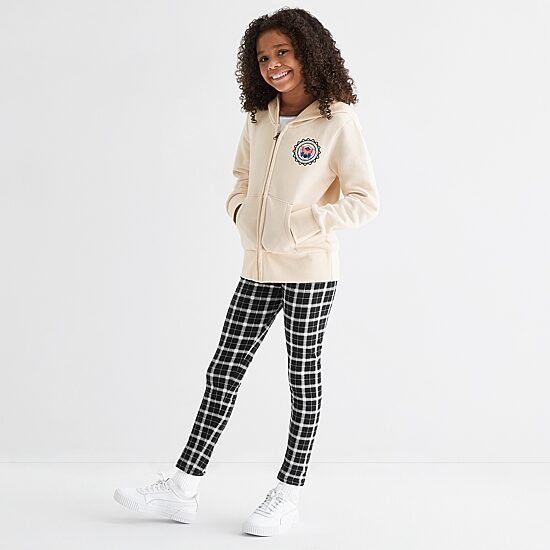 Thereabouts Little & Big Kid Girls Long Sleeve Fleece Zipper Hoodie