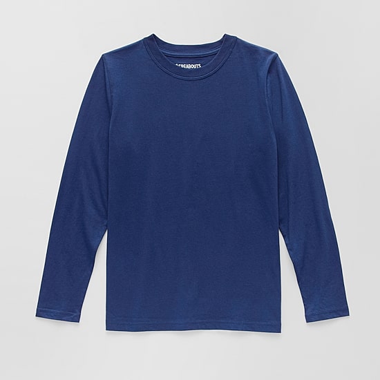 Thereabouts Little & Big Kid Boys Crew Neck Long Sleeve T-Shirt