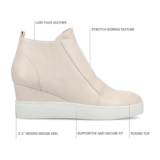 Journee Collection Womens Clara Wedge Sneaker