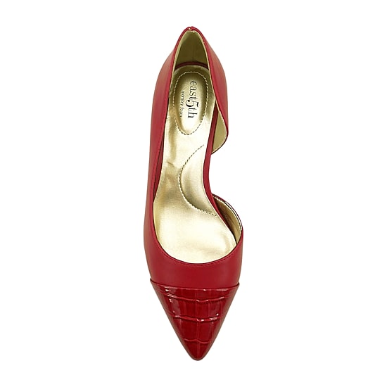 east 5th Dion Womens Pointed Closed Toe Kitten Heel Pumps