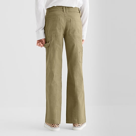Thereabouts Pintuck Little & Big Kid Girls Regular Fit Flare Trouser