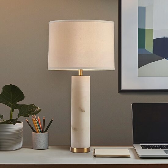 Hampton Hill Prague Alabaster Table Lamp