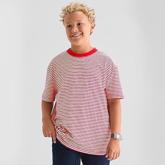 Thereabouts Oversized Little & Big Kid Boys Crew Neck Short Sleeve T-Shirt