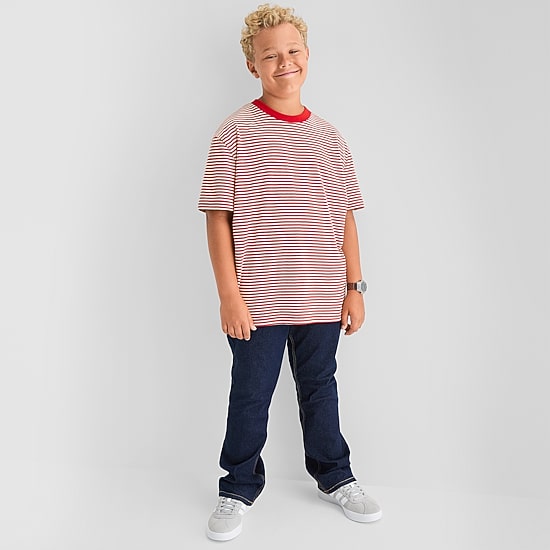 Thereabouts Oversized Little & Big Kid Boys Crew Neck Short Sleeve T-Shirt
